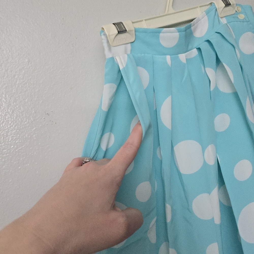Vtg Oui Petites Tan Day Womens 2 pc Casual Outfit Shirt & Skirt 6 Petite Easter - Picture 11 of 16